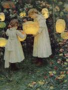 Luther Van Gorder Japanese Lanterns oil painting